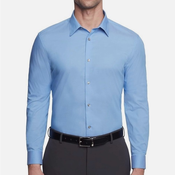 Mens- Calvin Klein Slim Fit Dress Shirt - Picture 1 of 3